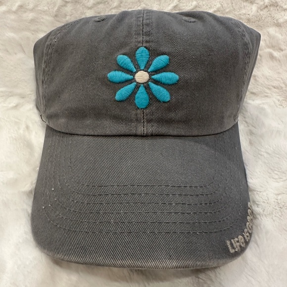 Life Is Good Accessories - Life Is Good Gray Flower Hat